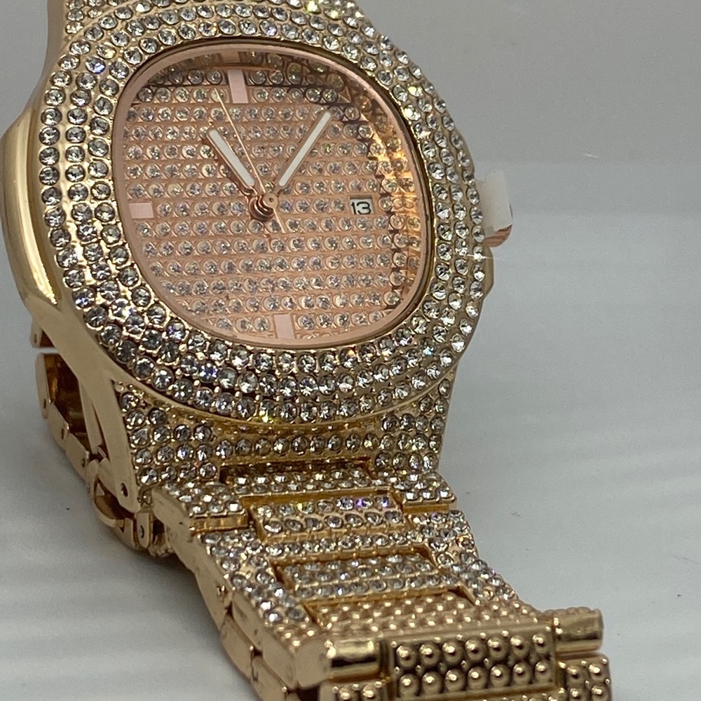 Mens Bling Watch